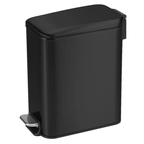 Відро для сміття з плавним закриттям прямокутне Mixxus Diverse-TC0312 Black 12л колір чорний  ( MI7091 ) 29009 Харків