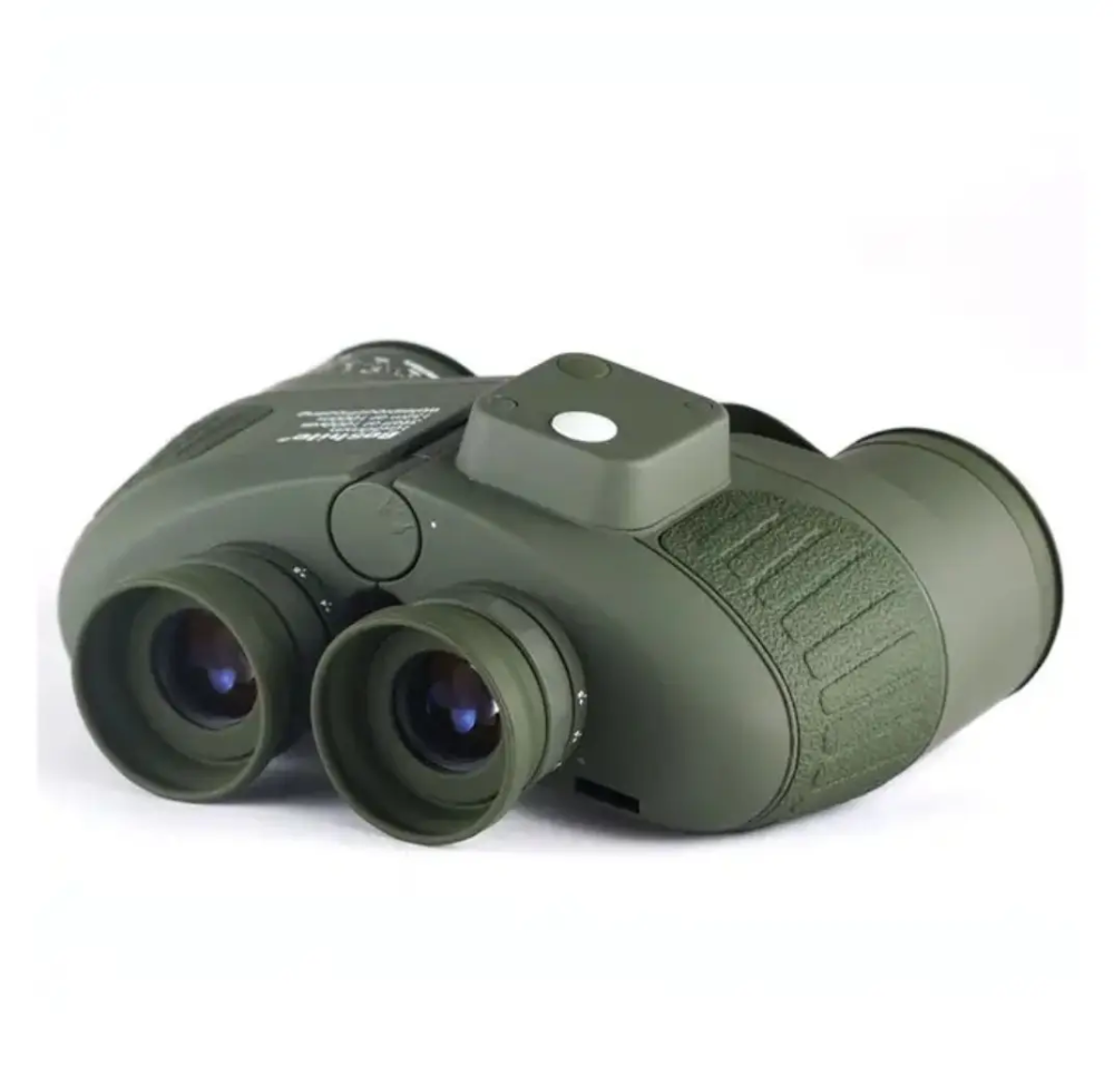 Потужний морський бінокль Boshile HD 10х50 із компасом (Зелений) Вінниця - фото 3