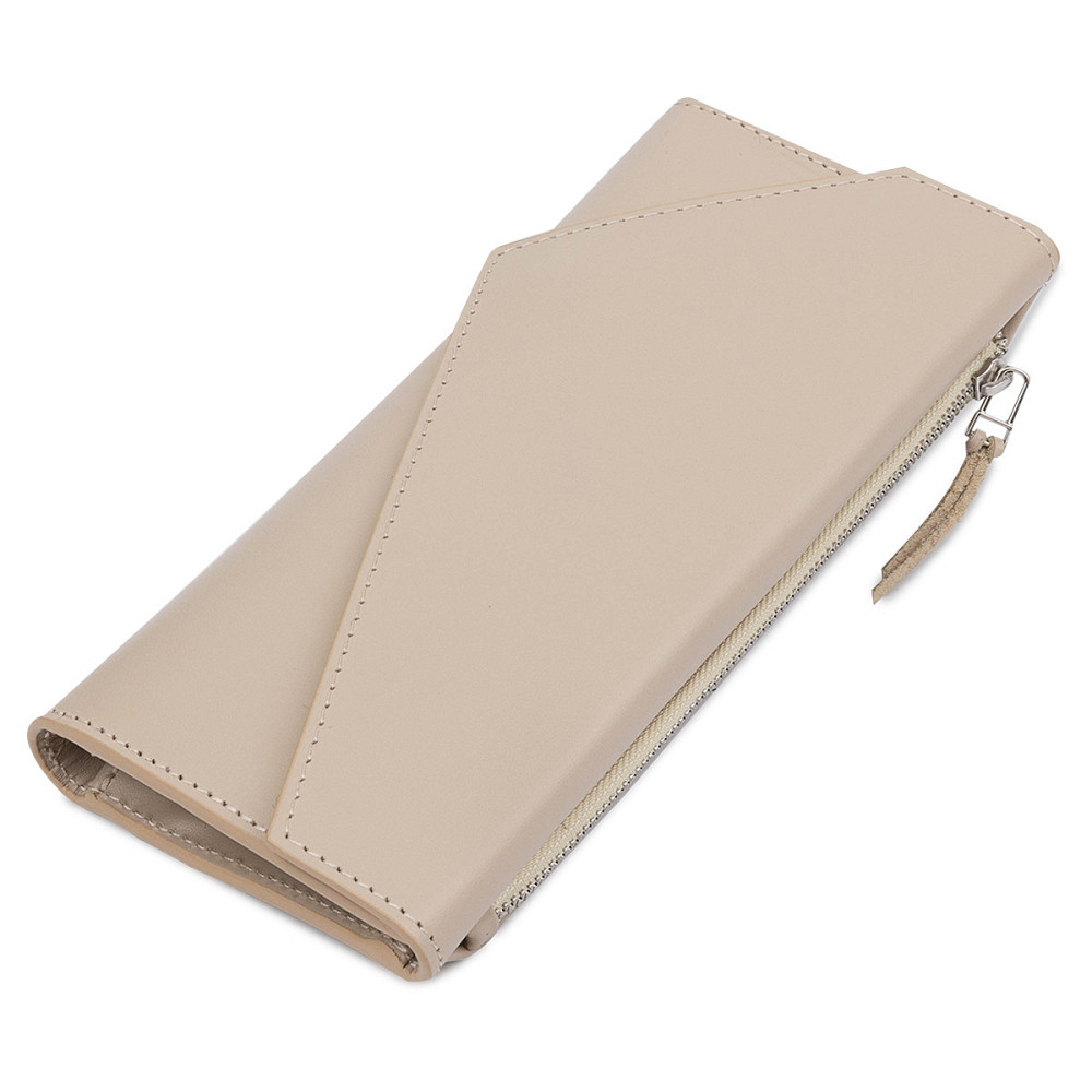 Жіночий класичний гаманець Бежевий (GRANDE PELLE) Київ - фото 11