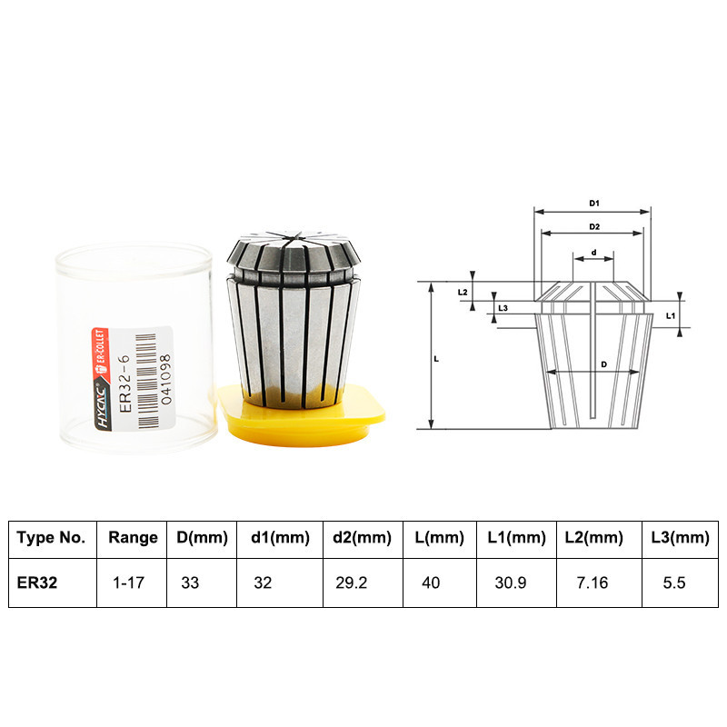 Зажимные цанги ER32, набор 9 шт, 2-20 мм для фрезера Киев - изображение 5