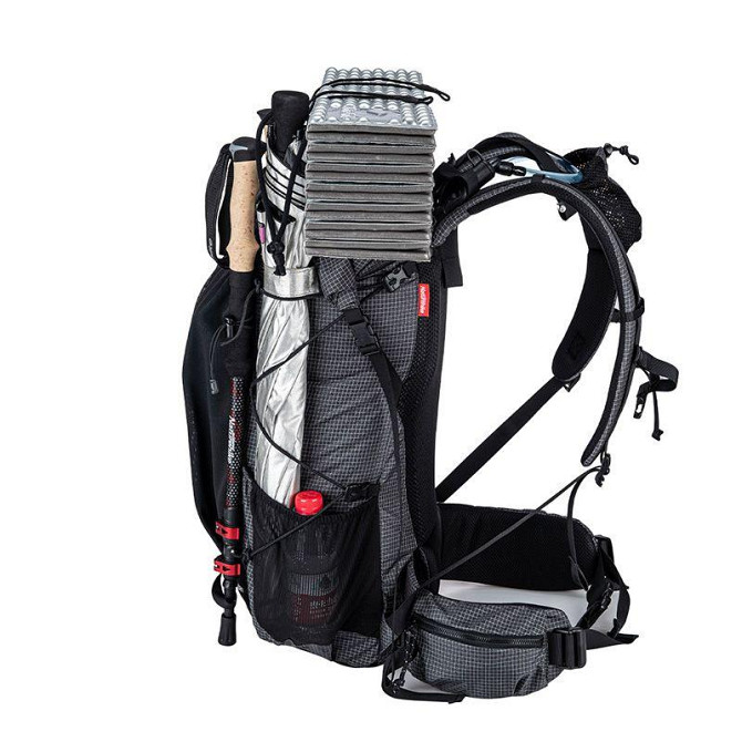 Рюкзак туристичний Naturehike Rock NH19BP095, 60+5 л, графіт в клітинку Киев - изображение 2