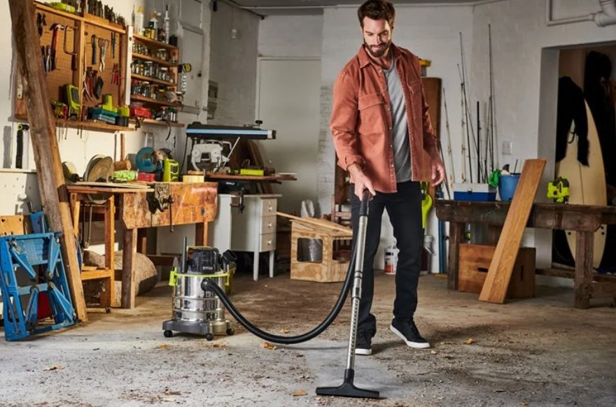 Пилосос акумуляторний будівельний RYOBI R18WDV-0 ONE+ (+ Всмоктуючий шланг, ручка, телескопічна штанга, Одесса - изображение 3