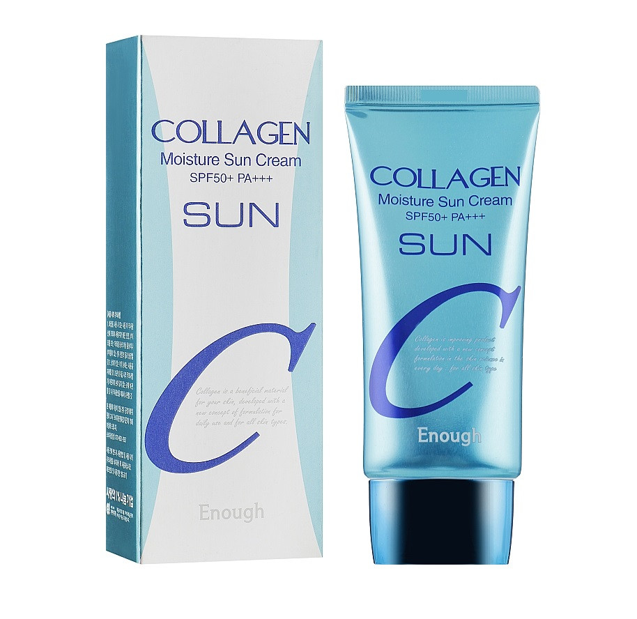 Увлажняющий солнцезащитный крем с коллагеном Collagen Moisture Sun Cream SPF50+ PA+++ Enough 50 мл Киев - изображение 1