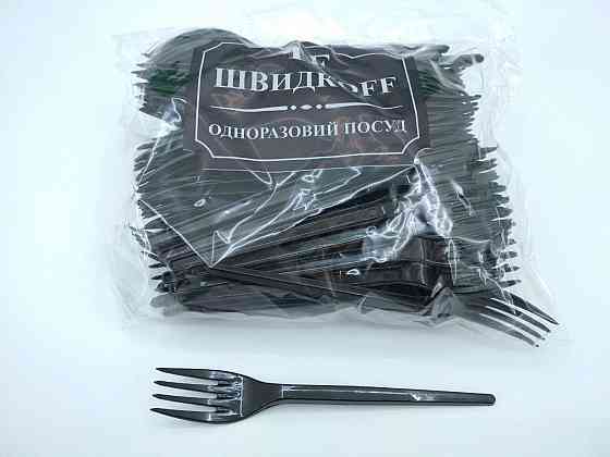 Качани щільні пластикові 100 шт Чорні Юніта Харків