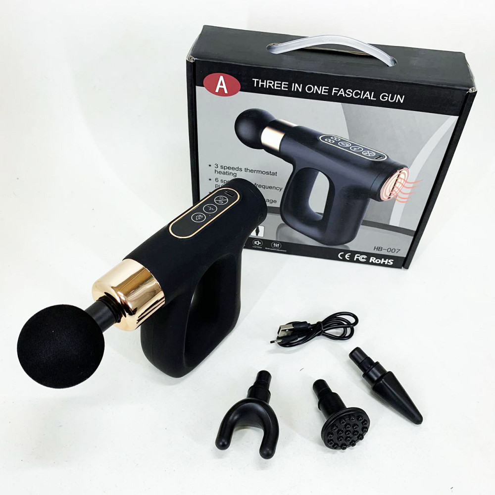 Портативний масажер для тіла, Ударний вібромасажер для тіла, Портативний перкусійний масажер ZK-82 Львів - фото 11