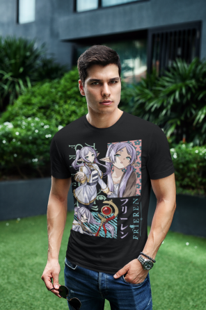 Футболка аниме Аниме Гифтс Ферн Старк оверсайз (S/M/L) Черний AnimeJ0699 Днепр