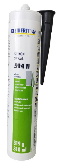 Герметик силиконовый Kleiberit Silikon Suprasil 594N, черный Львов - изображение 1