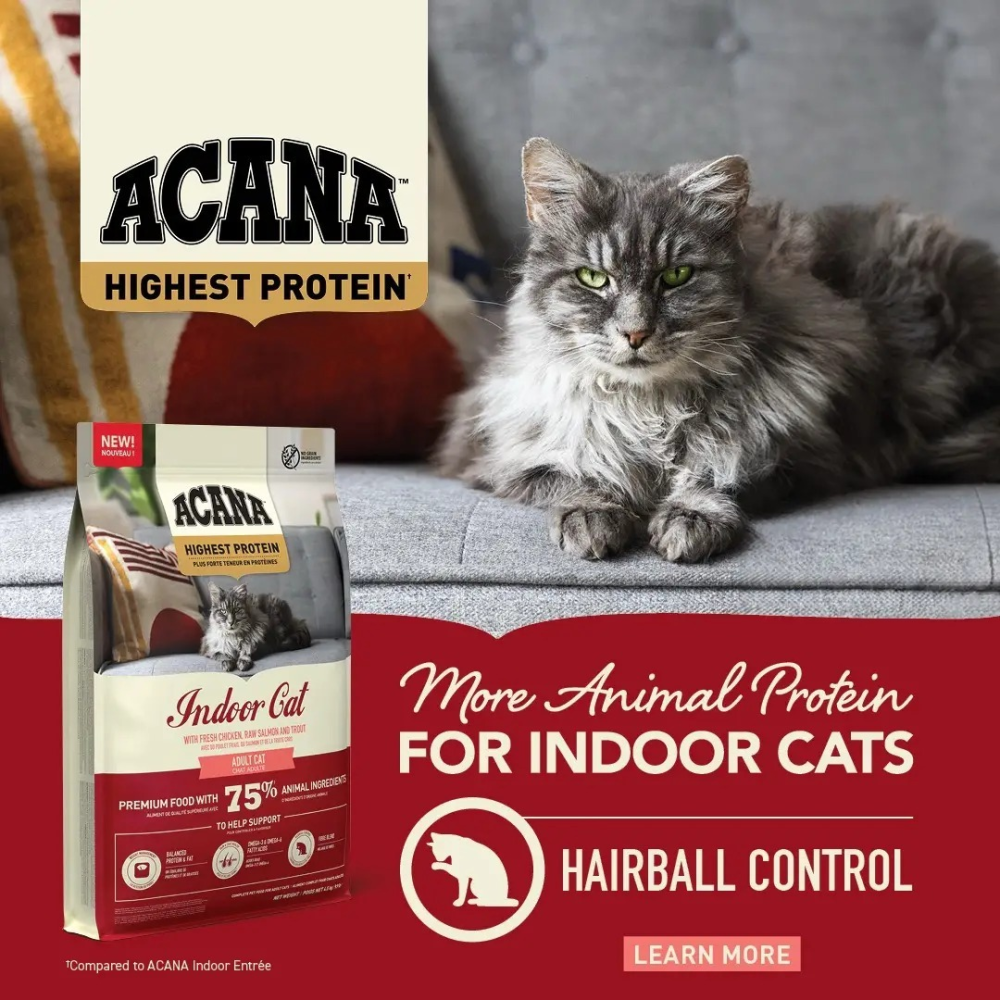 Acana Highest Protein Indoor Cat Recipe (Акана Хайест) сухий корм беззерновий для дорослих домашніх котів 1.8 кг. Запоріжжя - фото 3
