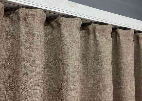 Однотонна тканина "Льон Мішковина" колір капучино 1921ш Київ