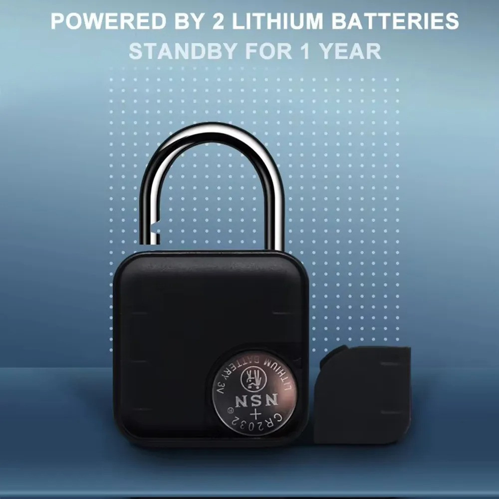 Навесной замок с отпечатком пальца умный замок со сканером отпечатка пальцев,биометрический с Bluetooth Каменец-Подольский - изображение 8