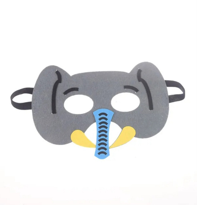 Детская маска Слон для утренника one size серый Киев - изображение 1