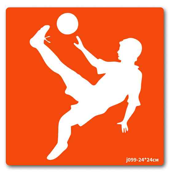 Трафарет для био-тату Футбол-3 j099-24*24см, размер 24 х 24см Винница