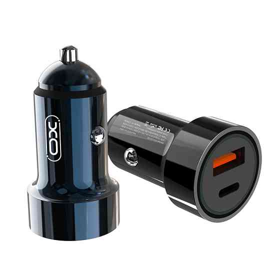 Автомобільний зарядний пристрій XO CC32 PD+QC3.0 20W USB + Type-c синій Львів