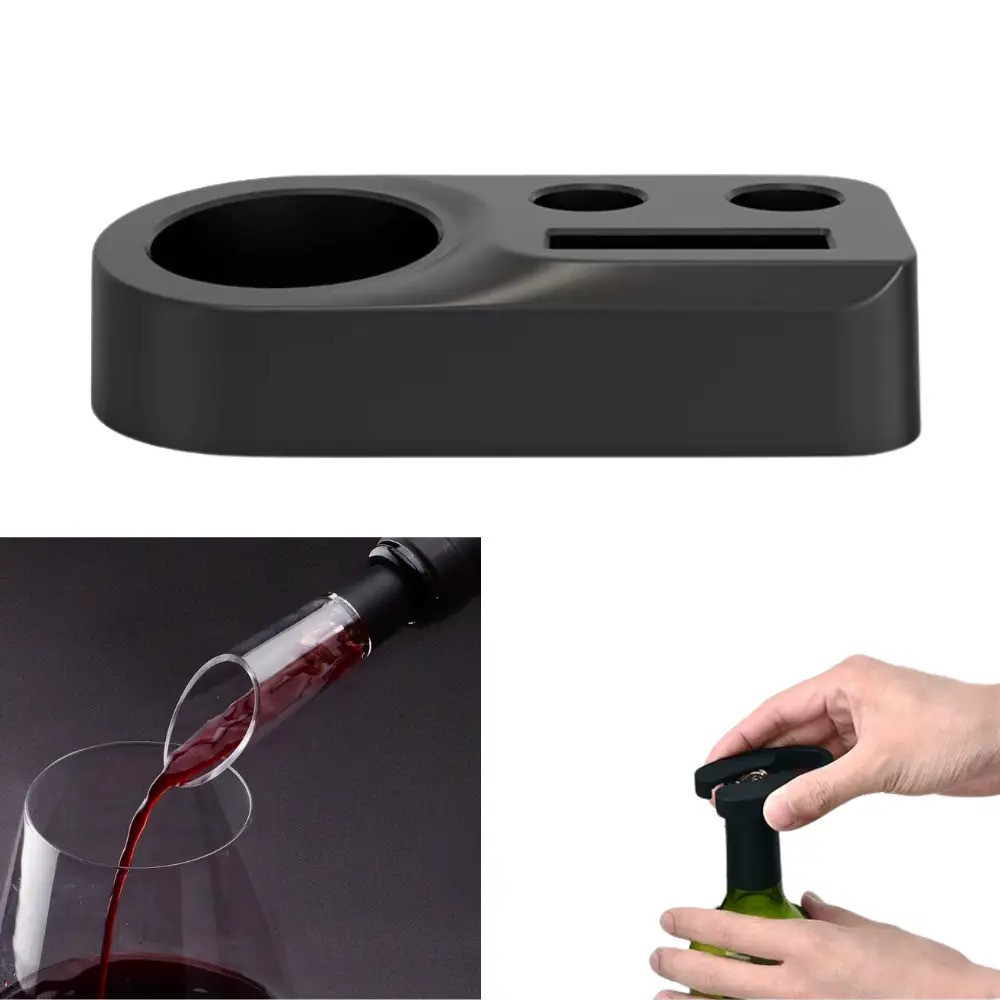 Штопор електричний на батарейках для вина 6в1 елктроштопор, аератор, 2 пробки, ніж для фольги, з підтавкою Кам'янець-Подільський - фото 8