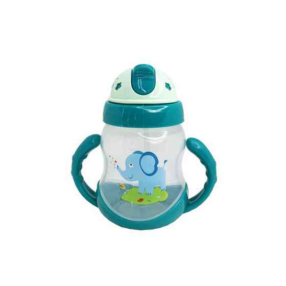 Пляшечка пластикова з ручками MGZ-0322(Green) 250 мл Вінниця