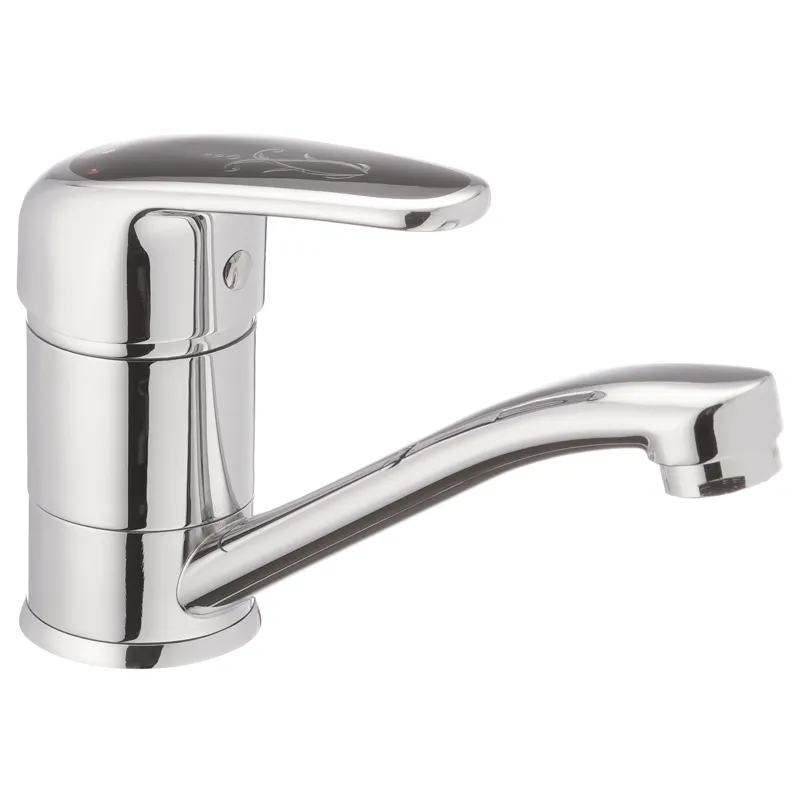 Смеситель для умывальника Haiba Magic 004 с черной ручкой, излив 15 см (HB0689) Харьков - изображение 1