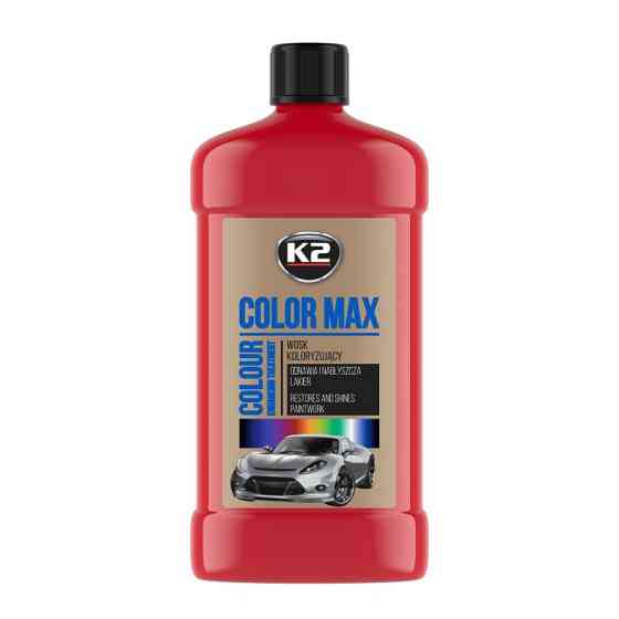 Полироль для кузова K2 Color Max восковый красный 500мл Львов