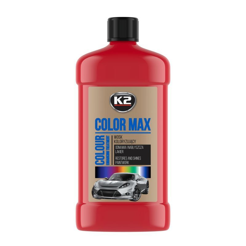 Полироль для кузова K2 Color Max восковый красный 500мл Львов - изображение 1