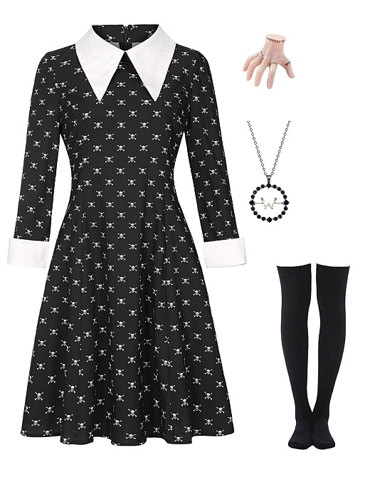 Готичний костюм Венздей розмір S Луцк - изображение 1