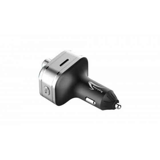 Автомобільний FM-трансміттер Aspiring Wave 2 LED/Bluetooth/MicroSD/DSP/QC3.0/Пульт ДК (86ASTR21PB2) Киев