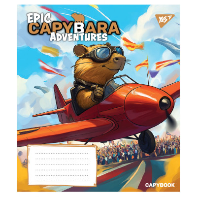 Зошит Yes Epic Capybara А5 24 аркушів клітинка (767796) Вінниця - фото 6