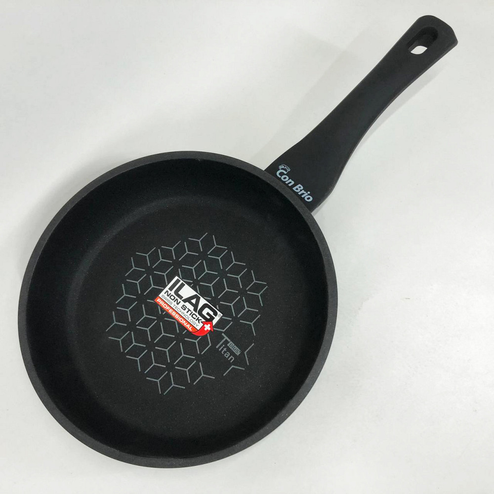 Зручна сковорода для щоденного використання Con Brio СВ-2425 24 см, Нова алюмінієва сковорода ZB-77 Львів - фото 2