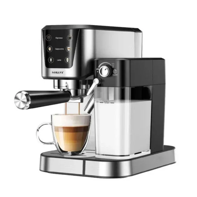 Кавоварка SK-04027 для еспресо, капучіно та латте, 20 бар, бак 1 л, молоко 700 мл, сенсорне керування Одеса - фото 4