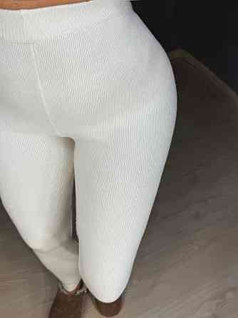 Лосини жіночі My fashion 301 в’язані трикотажні теплі з високою талією one size білі, білий, one size Київ