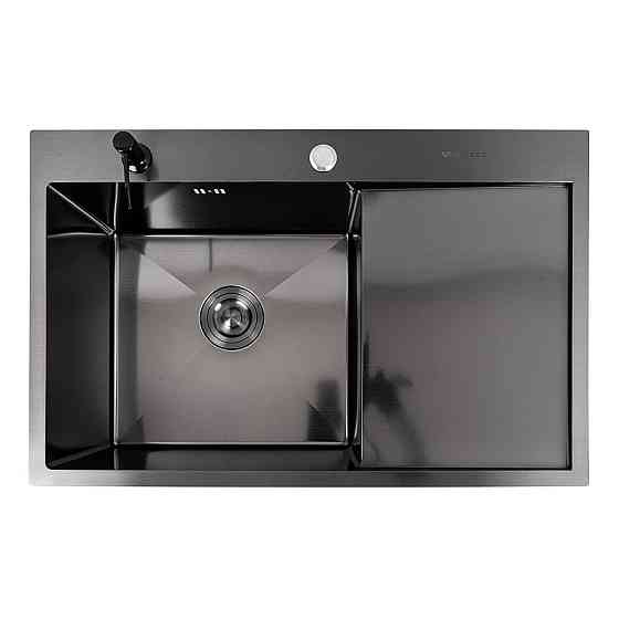 CM 78*50 L DÉCOR Мийка PVD чорна Valeso Handmade (3.0/0.8) Коломия