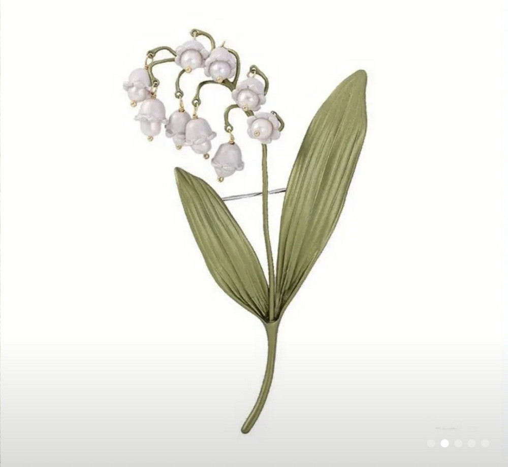 Брошка "Конвалія" Сміла - фото 2