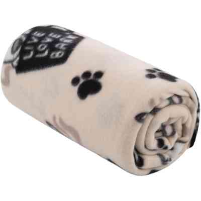 Плед Ardesto Fleece 100% полиэстер, песики, бежевый 130х160 см (ART0723PB) Винница