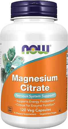 Цитрат магнію NOW Foods Magnesium Citrate 400 мг 120 капсул Луцьк