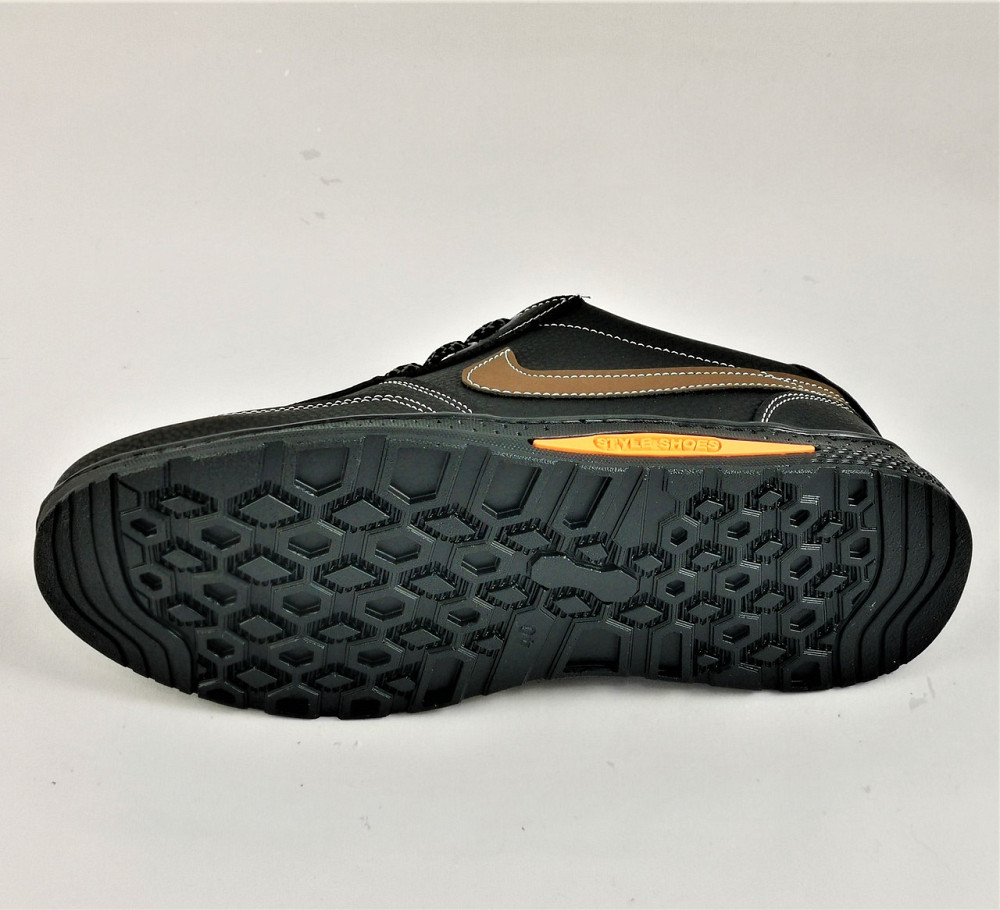 Кросівки Чоловічі Nike Чорні Шкіряні Мокасини Найк Форси (розміри: 40,41) Відео Огляд Дніпро - фото 2