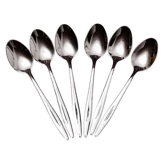 Ding Lanfang Набір чайних ложок 6 штук ложки для чаю з нержавіючої сталі 14 (см) Срібло HP-8-29 Коломия