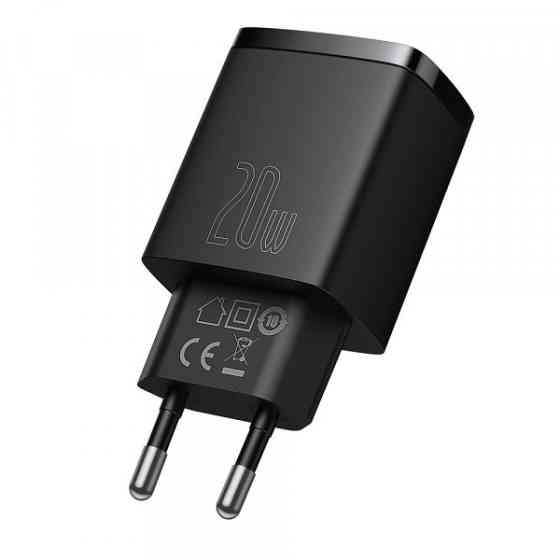 Зарядний пристрій 2xUSB 20W (USB-C+USB-A) Чорний Baseus (CCXJ-B01) Киев