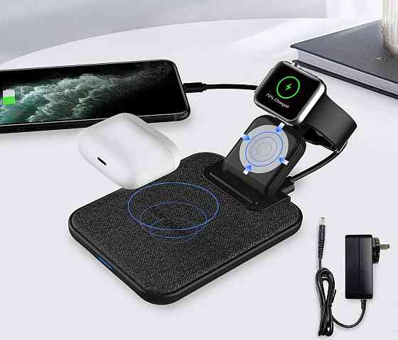 Безпровідна зарядка 3 в 1 Mangotek RWC36 Луцк