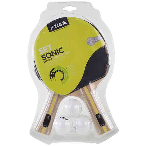 Набір для настільного тенісу Stiga Sonic Hobby 2 Bats 3 Balls (1220-2816-01) Київ