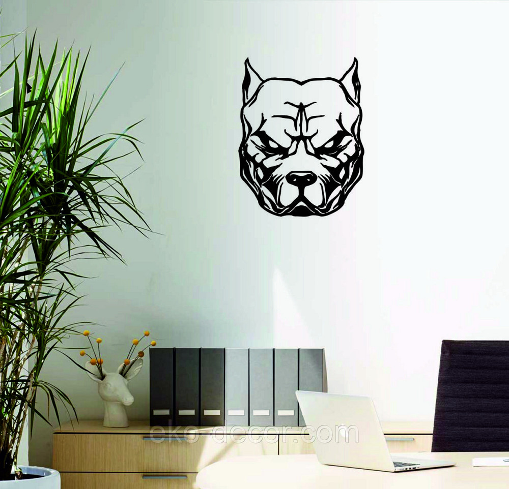 Декоративне настінне Панно «Собака», Декор на стіну 90*70 см, Чорний Київ - фото 3