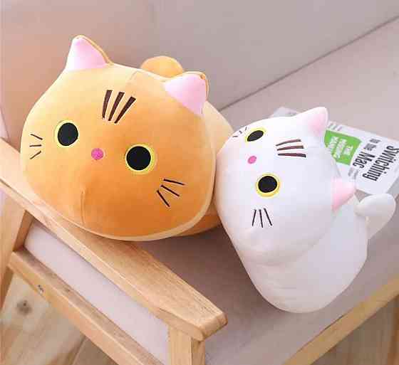 Мягкая игрушка кот 45 см Плюшевый котик подушка Игрушка обнимашка Подарок Киев