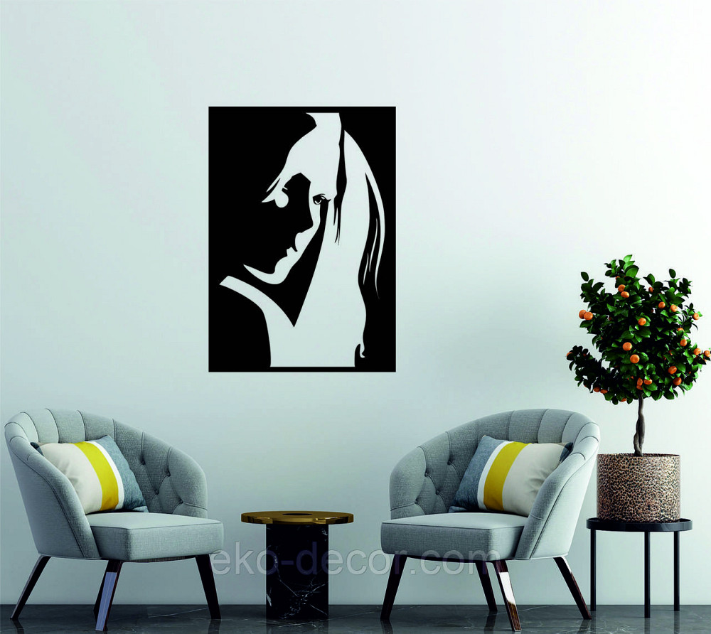 Декоративное настенное Панно «Девушка» Декор на стену Киев - изображение 3
