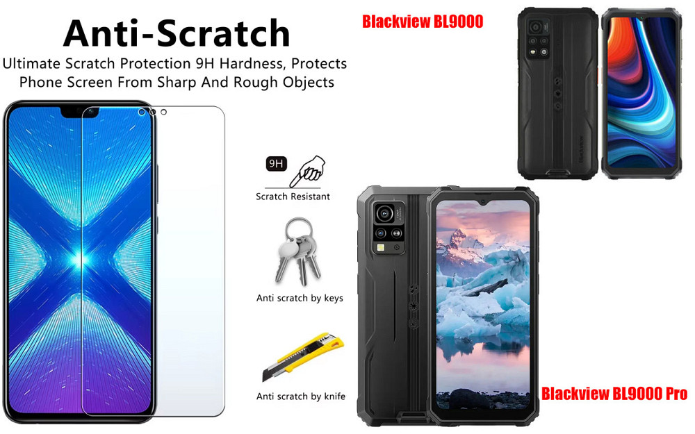 Защитное стекло NeoGlass для Blackview BV4800, BV4800 Pro – ультрапрозрачное и устойчивое Киев - изображение 1