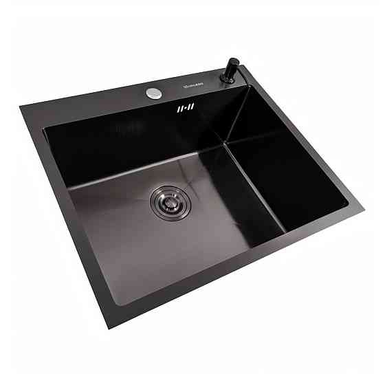 VALESO Кухонна мийка чорна 60*50 PVD VALESO Handmade ECN (2,0/0,5) Коломыя