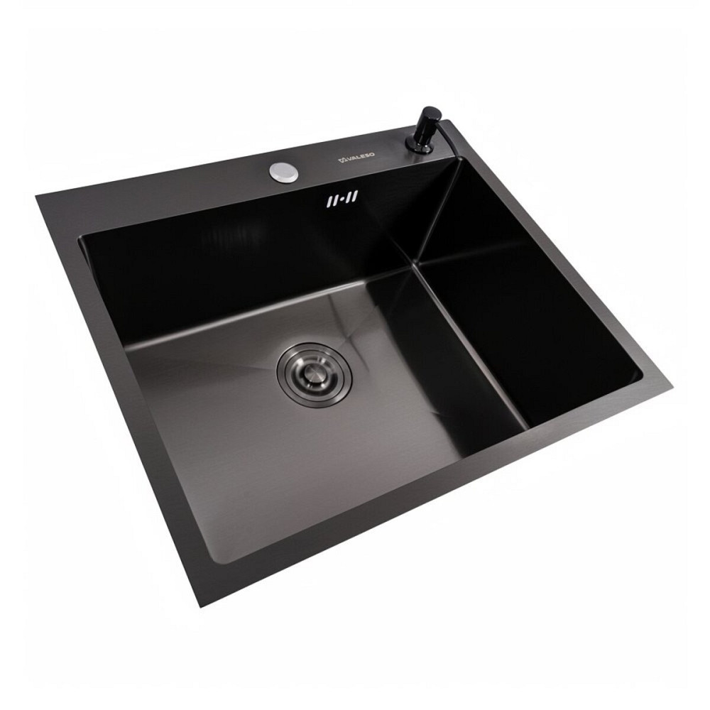 VALESO Кухонна мийка чорна 60*50 PVD VALESO Handmade ECN (2,0/0,5) Коломыя - изображение 2