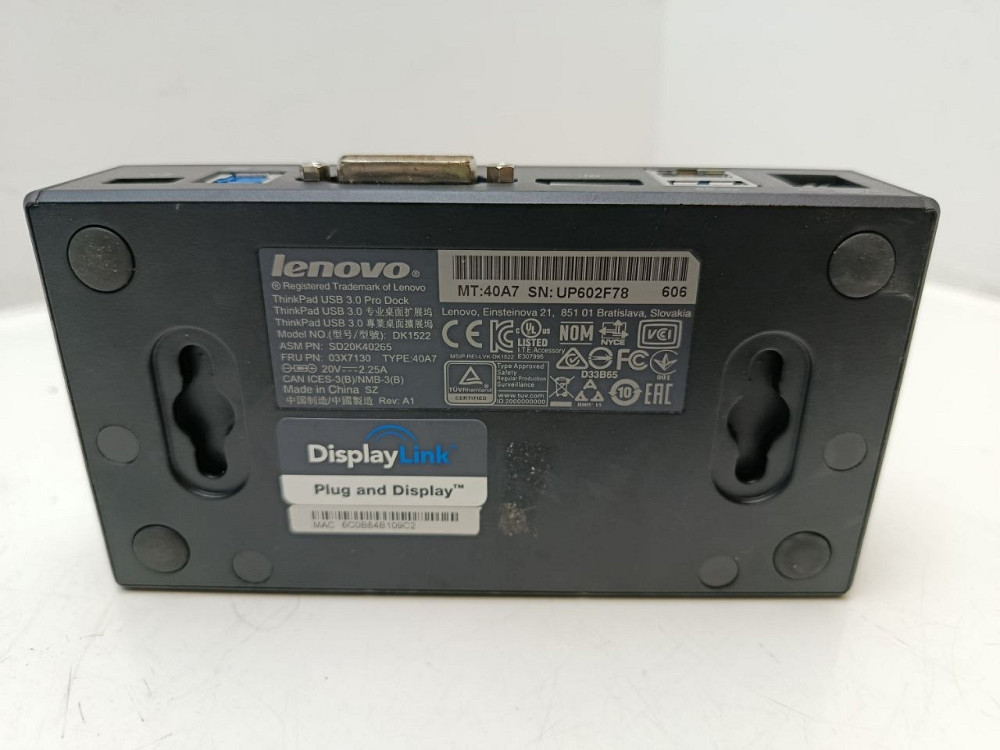 Док-станція Lenovo ThinkPad DK1522 (товар вживаний) Луцк - изображение 5