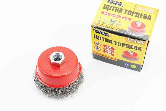 Щітка торцева М14 D-85мм з рифленого дроту 19-7208 Київ