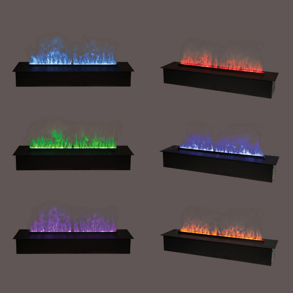 Электрокамин паровой A-Fire Cassette SF100 LOG Multicolor с настоящим 3D эффектом пламени, звуком, дровами и Киев - изображение 3