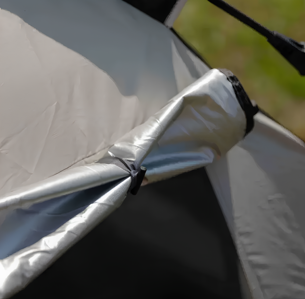 Туристичний намет для 2-3 осіб, міцний і водонепроникний, чорний колір, розмір 200×195×140 см — ідеальний вибір для походів, кемпі Львів - фото 9