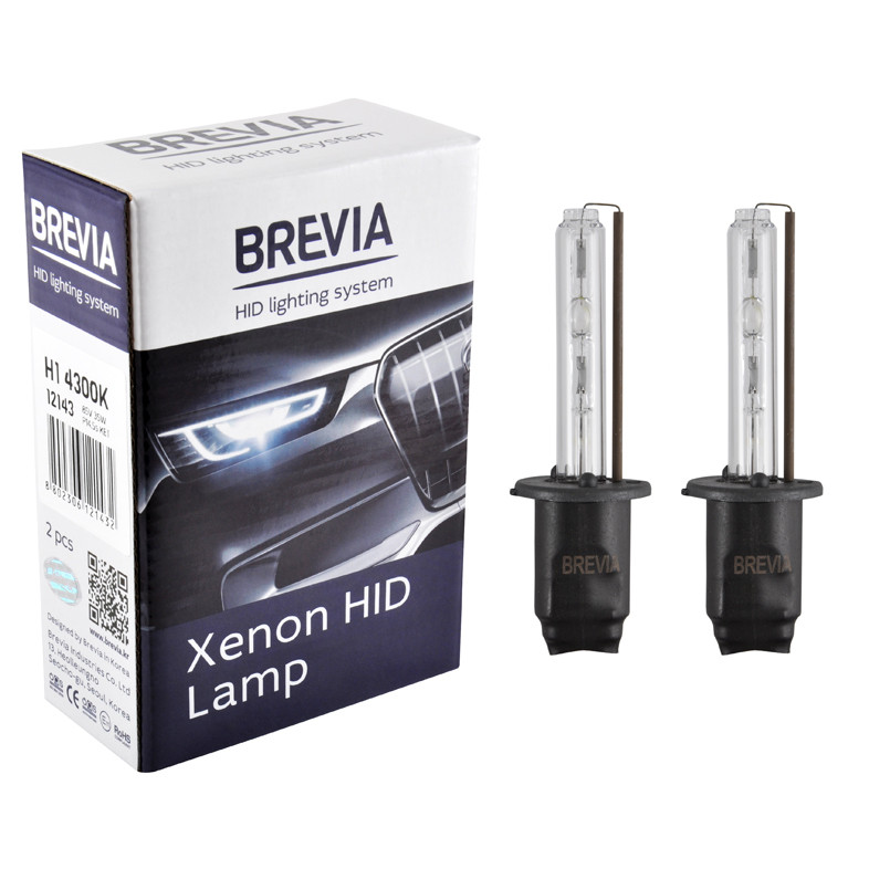 Ксенонова лампа Brevia H1 4300K, 85V, 35W P14.5s KET, 2шт Львів - фото 1
