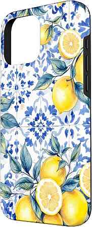 Чохол iPhone 16 Pro Max Summer Lemon Sicilian Лимон Неоновий протиударний двошаровий PC+TPU Київ