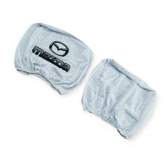 Чехлы подголовники белые (2 шт) mazda на Мукачево